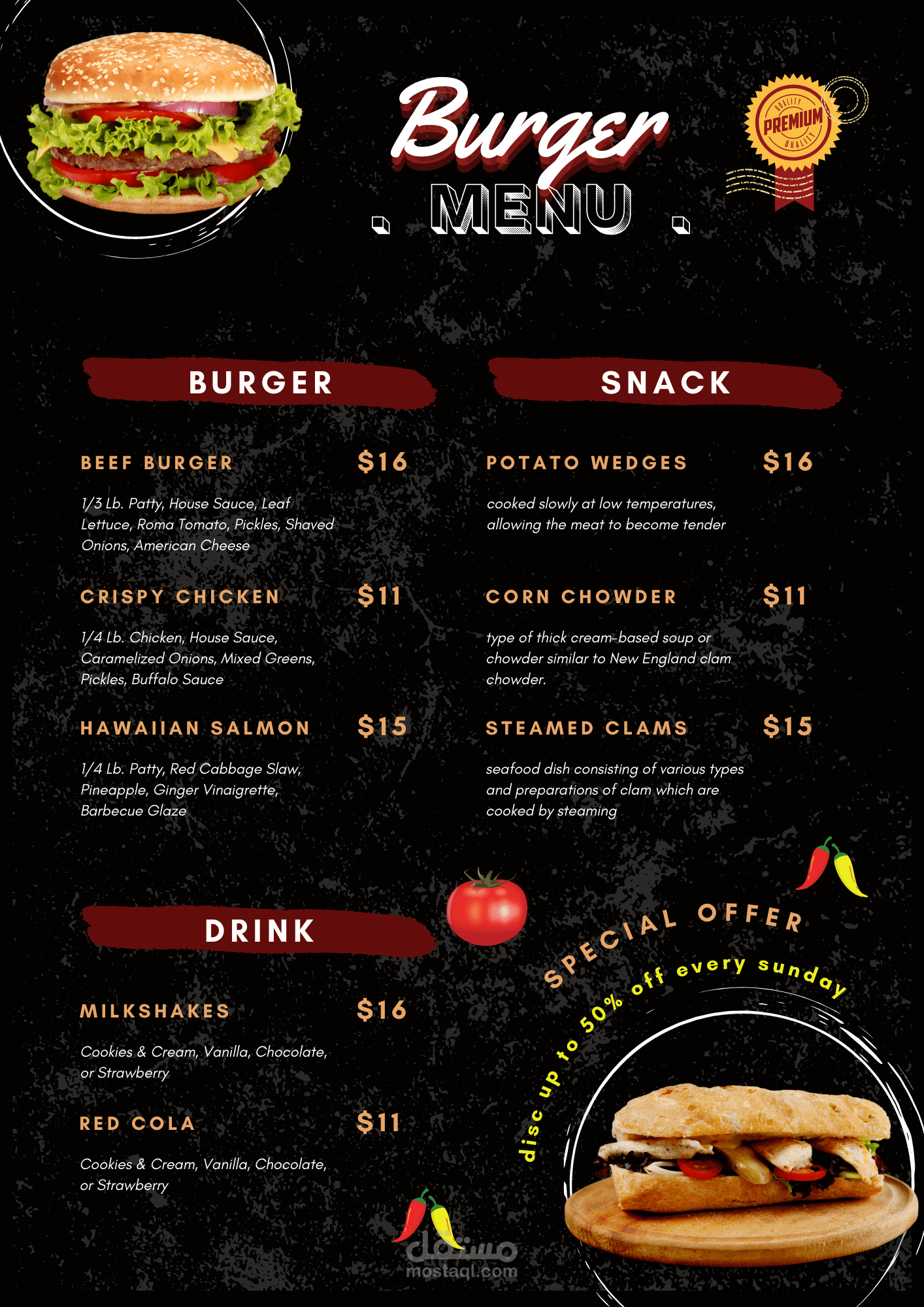 Burger Menu