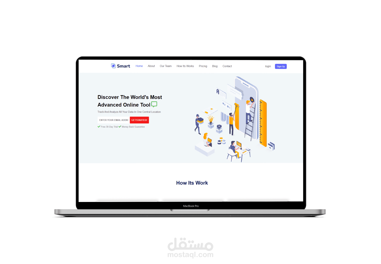 تصميم صفحة هبوط Landing- page