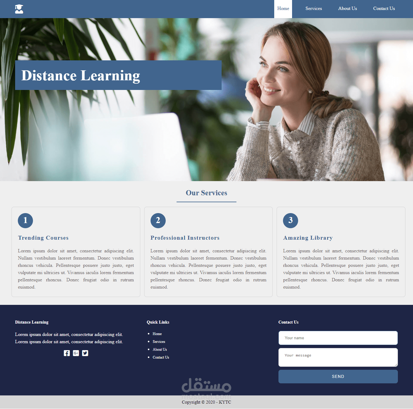 learning page