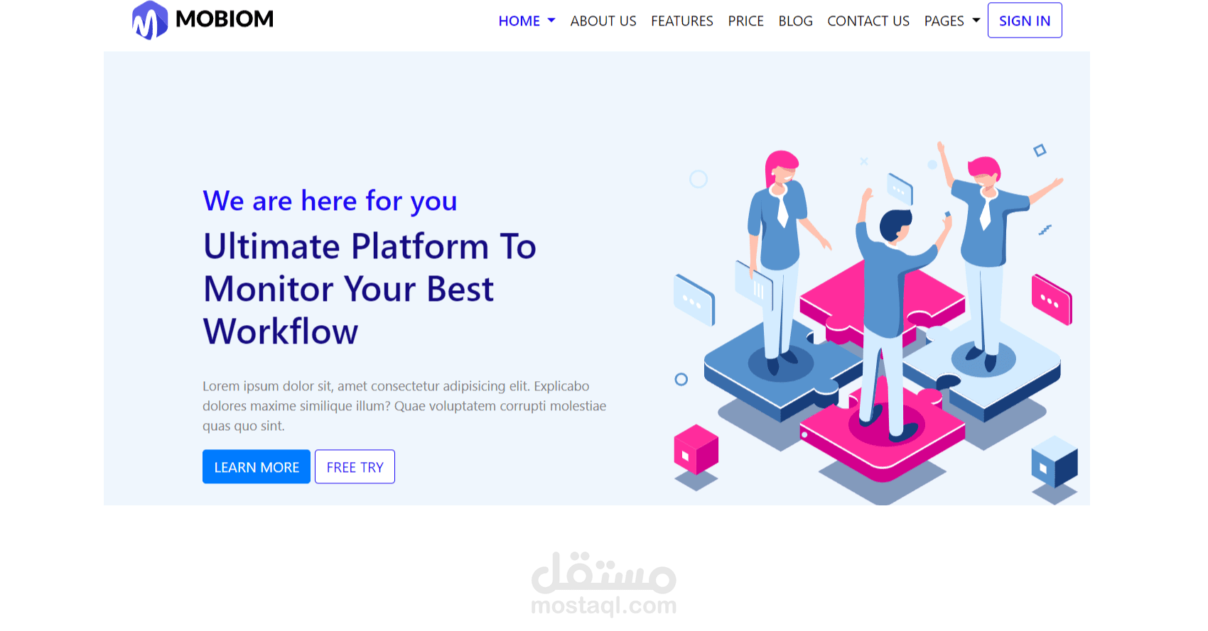 صفحة هبوطLanding Page