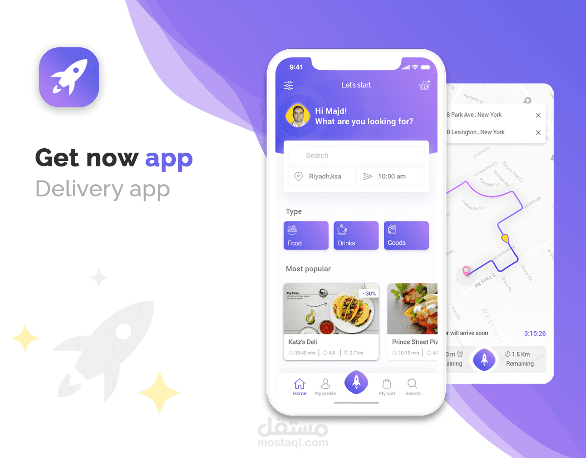 Get now - Delivery UI/UX app