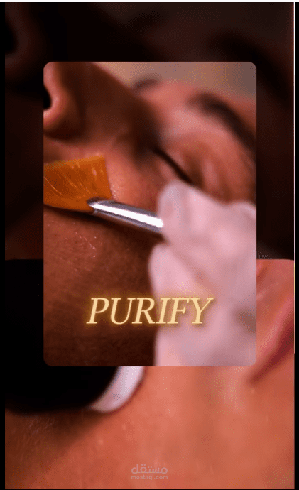 skin care video editing reel