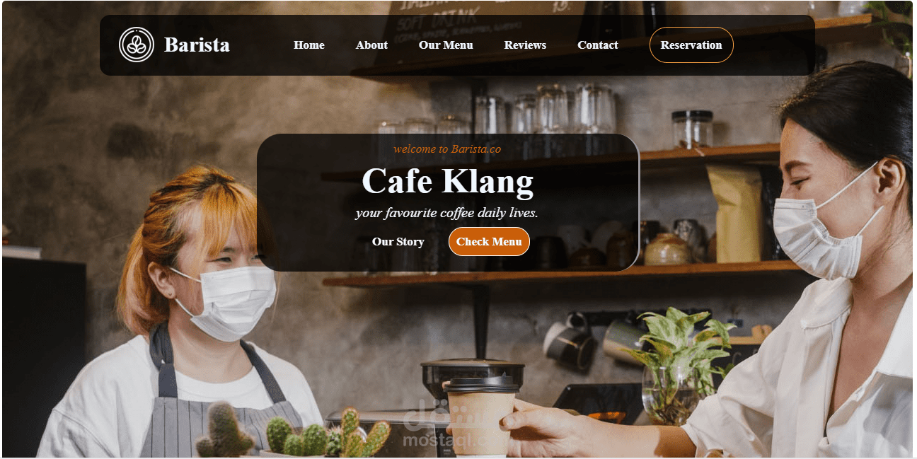 Barista Cafe website