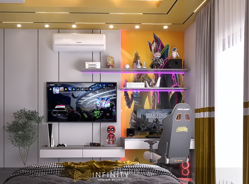 Gaming bedroom