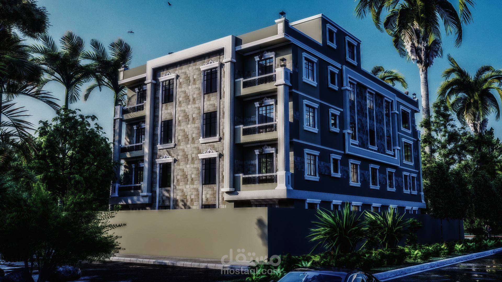 Modern exterior villa