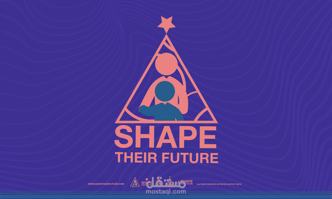 Magenta- shape their future identity logo