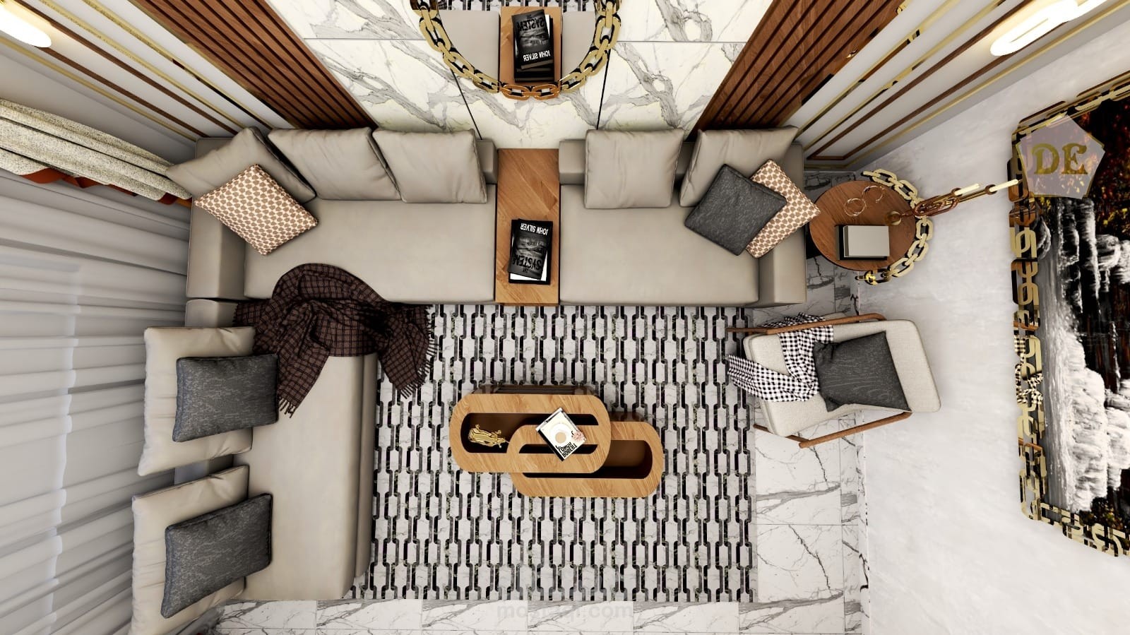 تصميم غرفة معيشة