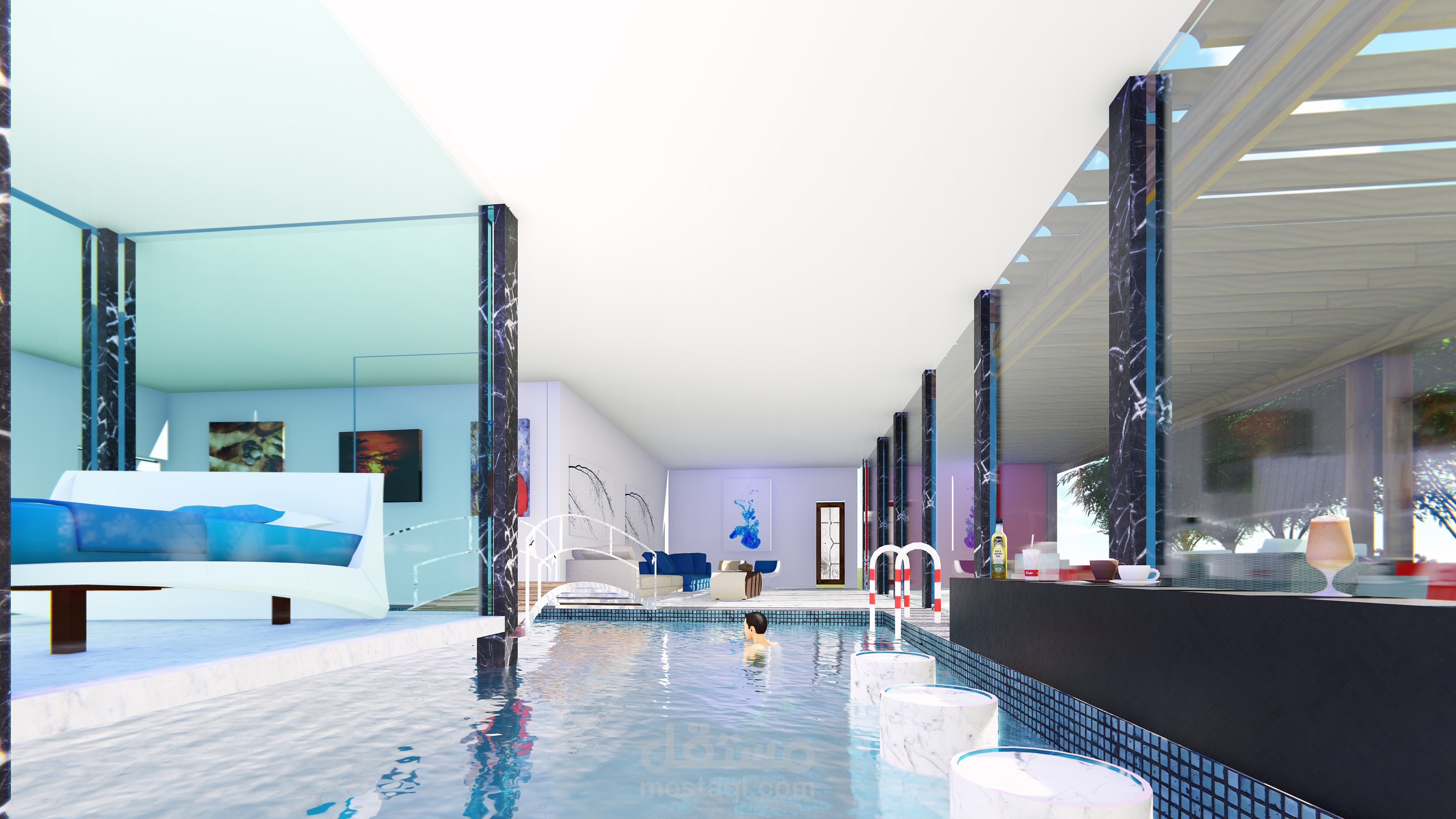 تصميم داخلى لبعض الفراغات