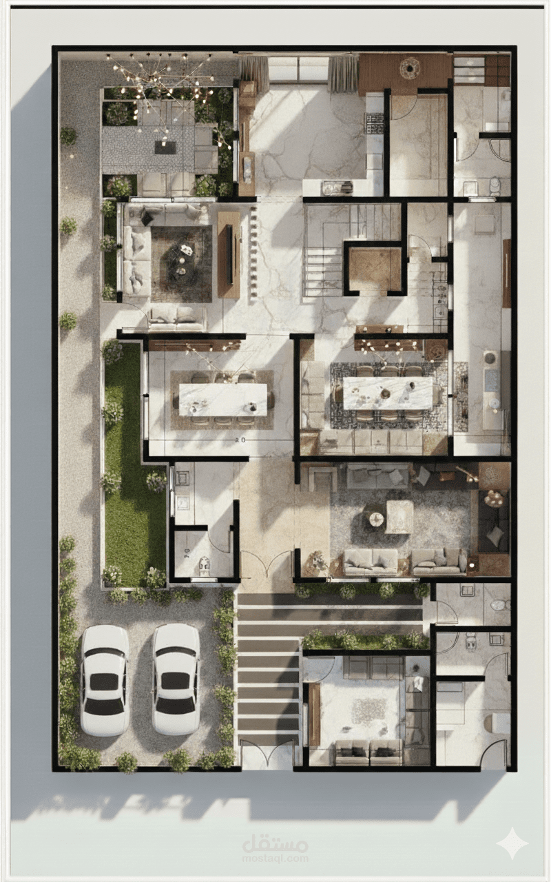 تصميم فيلا سكنى