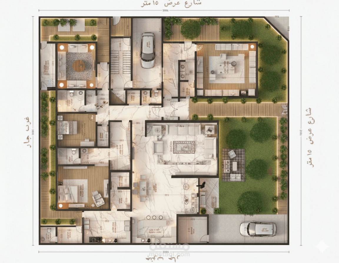 تصميم فلل سكنية  سكنى