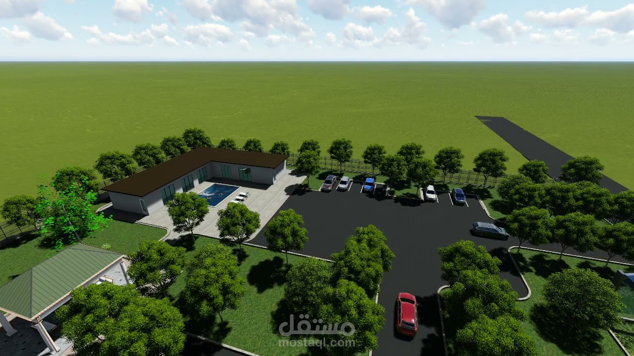 تصميم استراحة ريفية