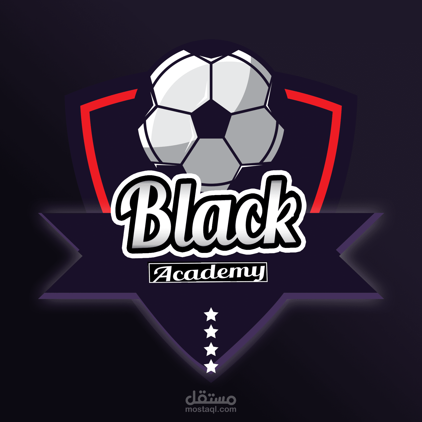 BLACK ACADMY FOTTBALL LOGOS