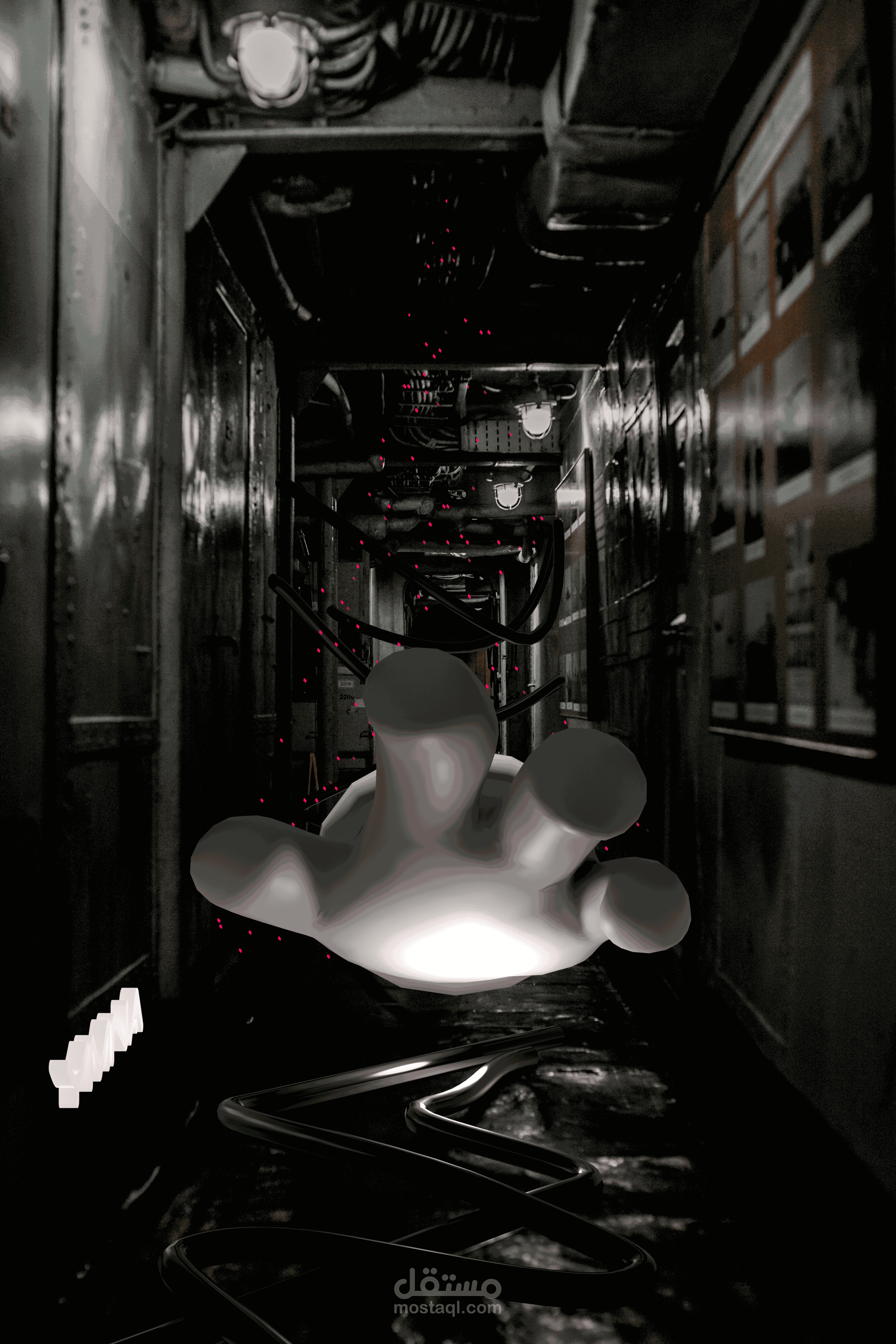 تصميم طلب ملصق دعائي للعبة رعب