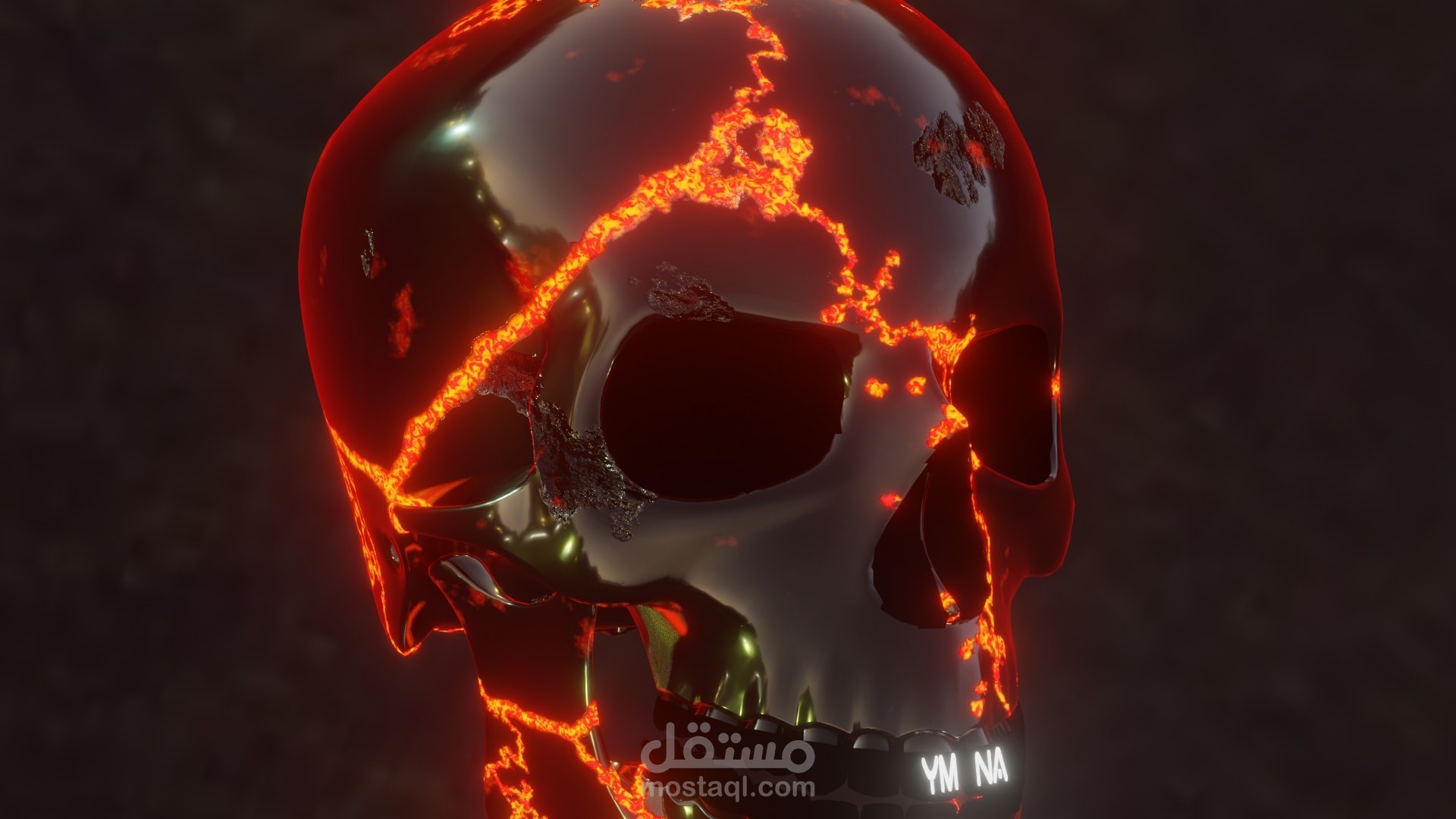 تصميم طلب 3d مع أنميشن بثيم فلم ghost rider