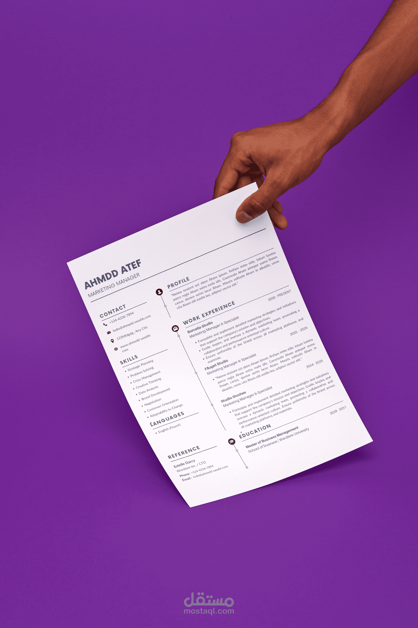 تصميم وكتابة سيرة ذاتية احترافية متوافقة مع أنظمة ATS