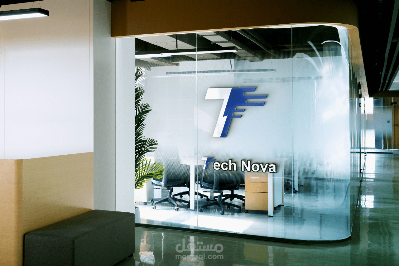 تصميم شعار احترافي يعكس هوية شركة Tech Nova التقنية"