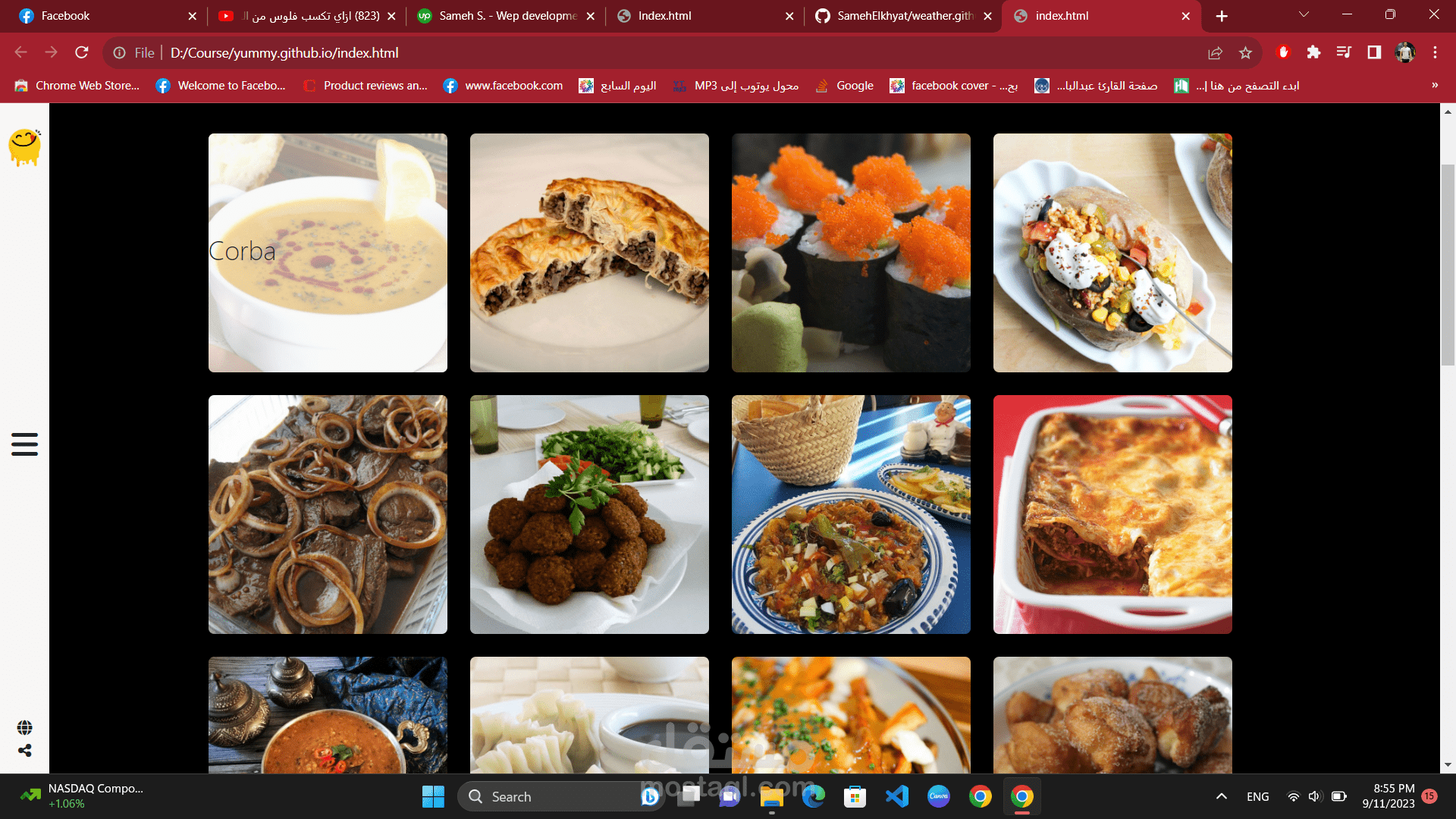 yummy project with api call