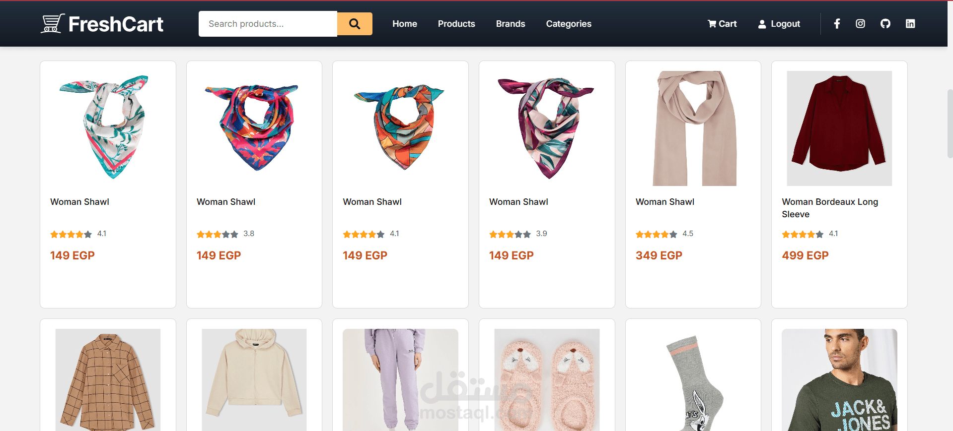 Fresh Cart (e-commerce)