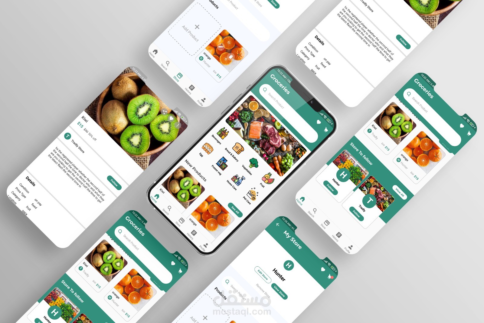 برمجة تطبيق متجر  E_commerce كامل باستخدام  flutter