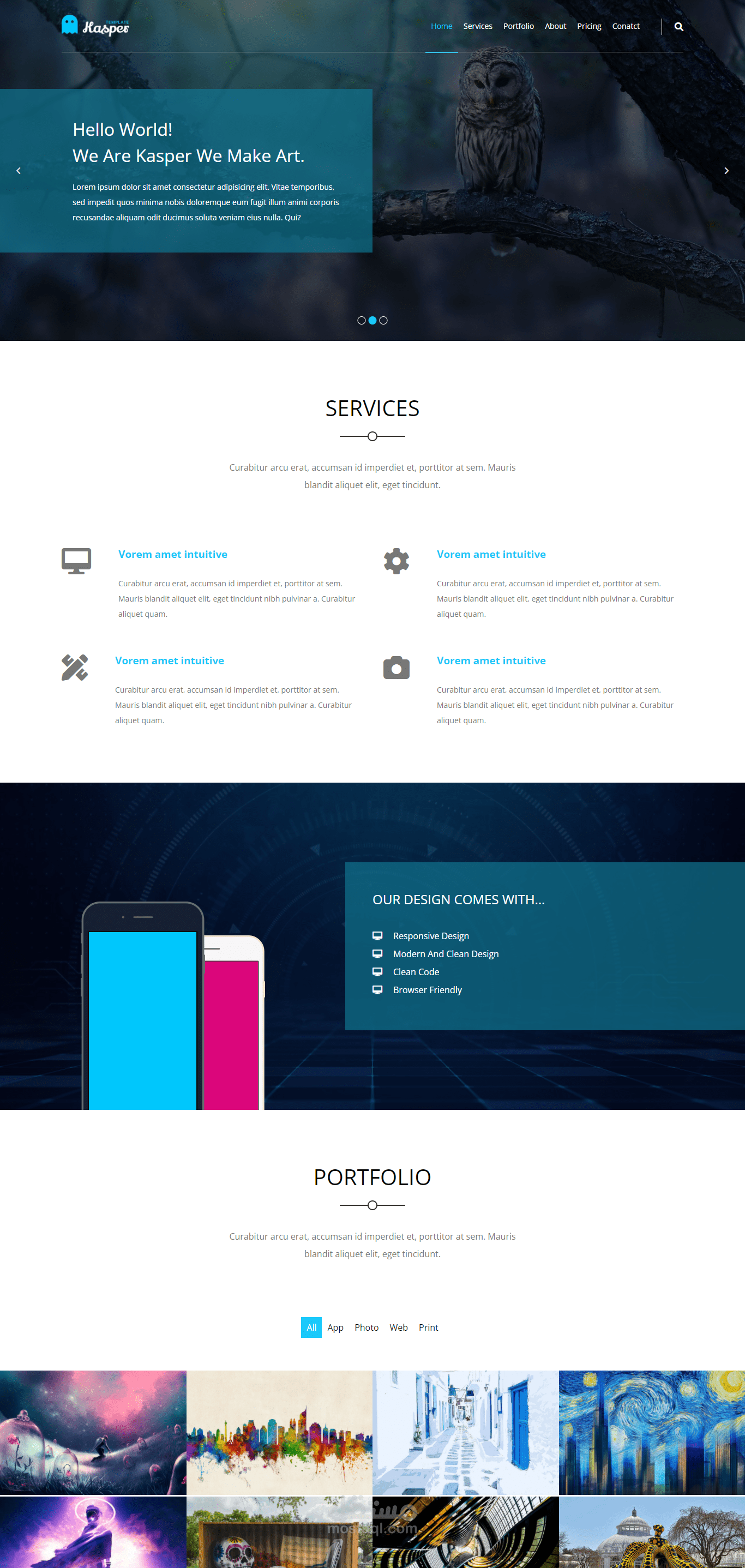 HTML & CSS Template Two