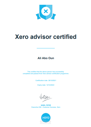 Xero Certified Advisor