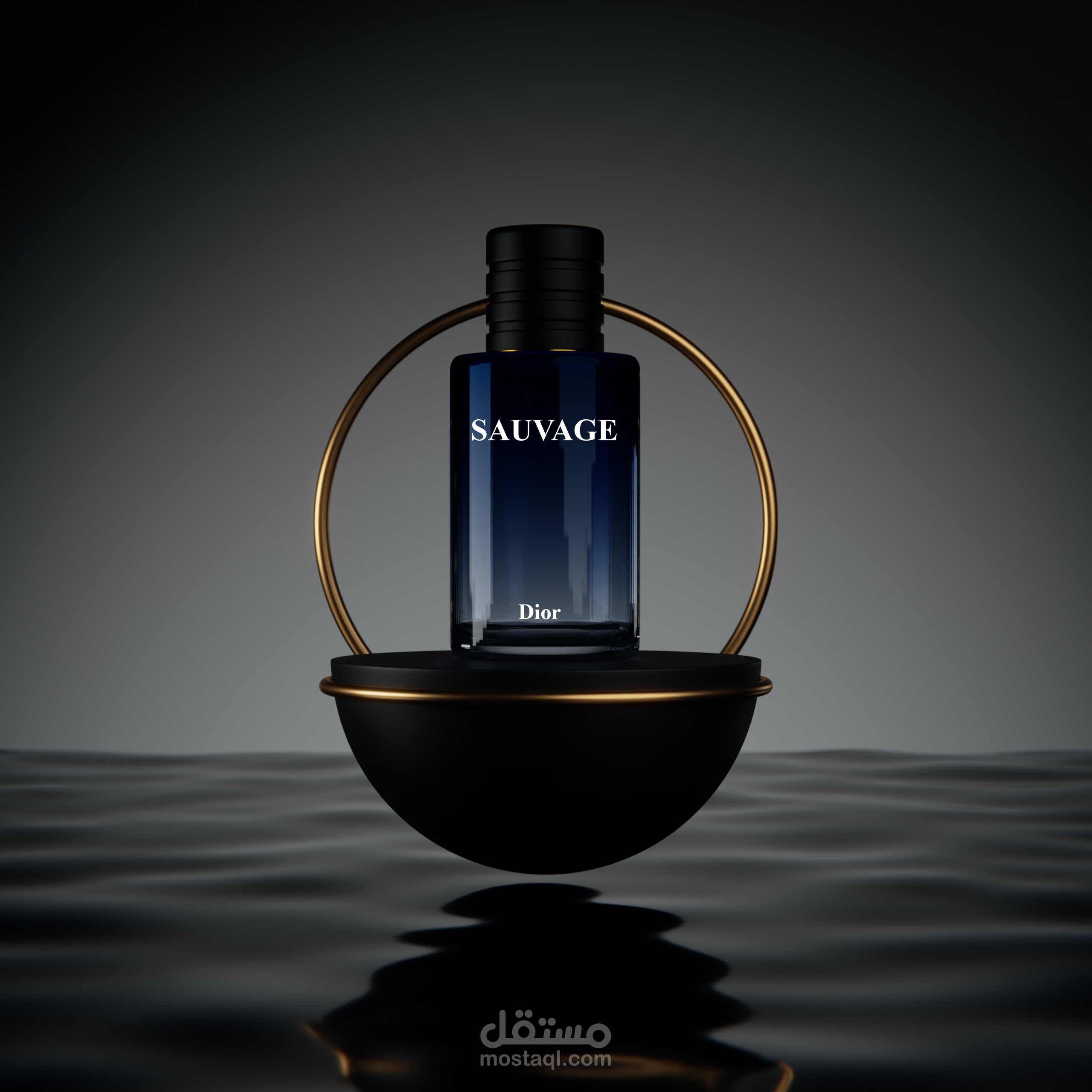 3D design of perfume bottle