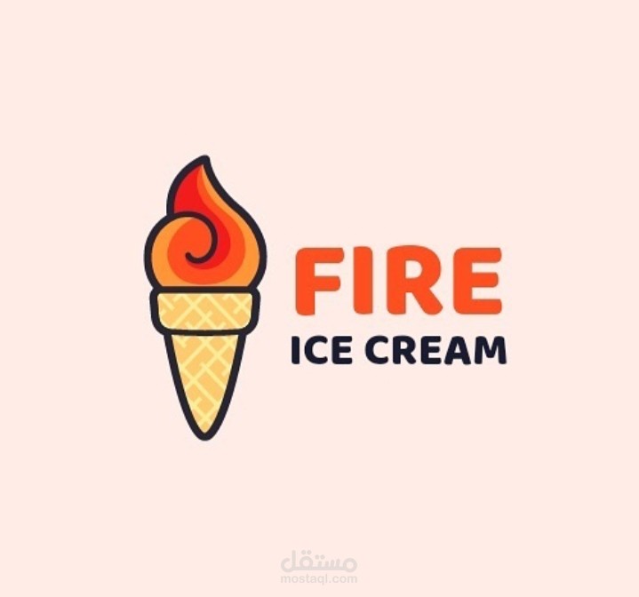 Fire ice-cream