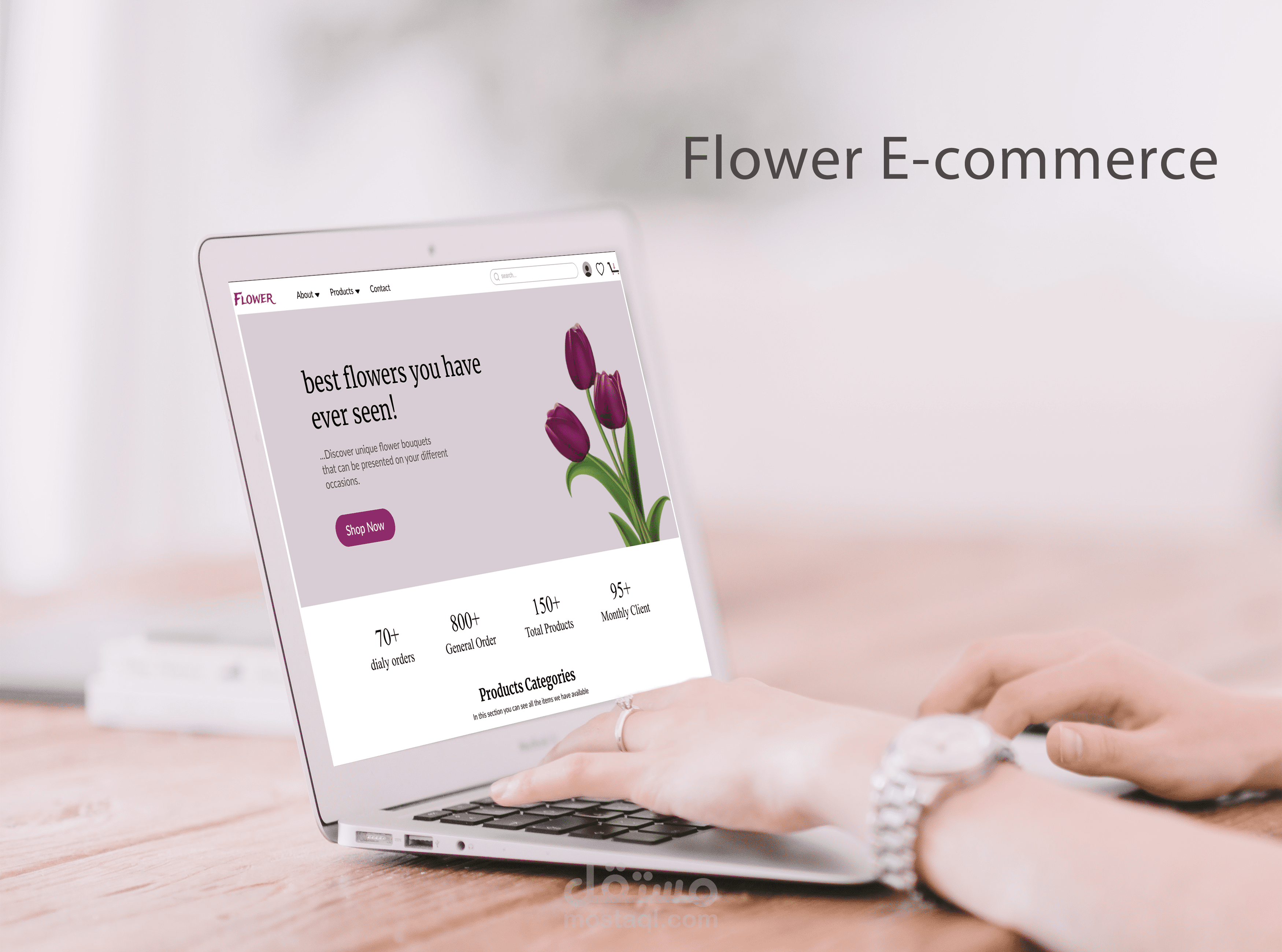 تصميم متجر إلكتروني Html,Css