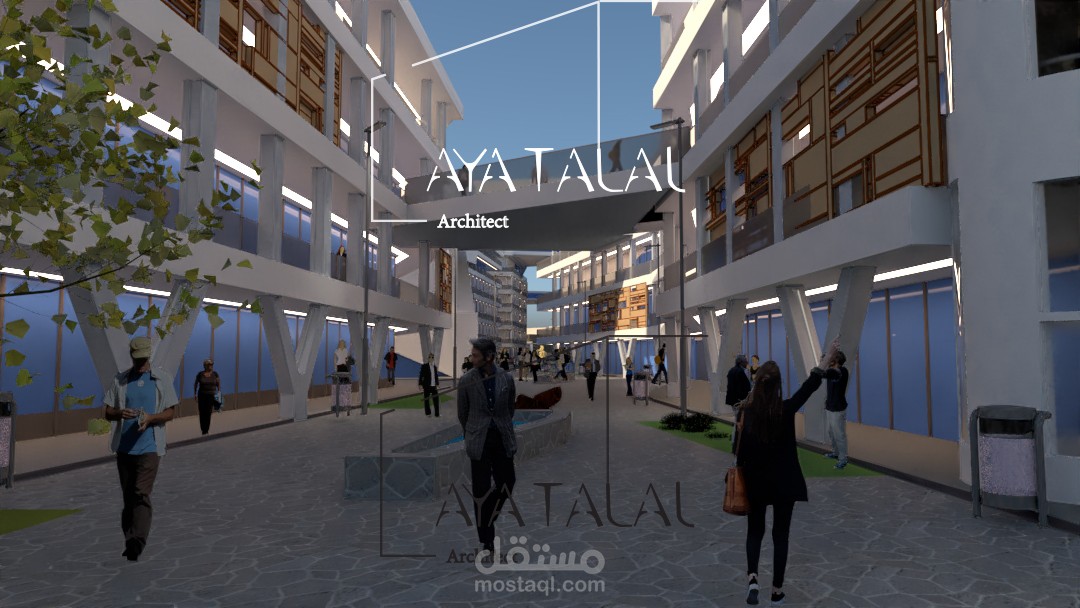 تصميم حضري لشارع في العراق