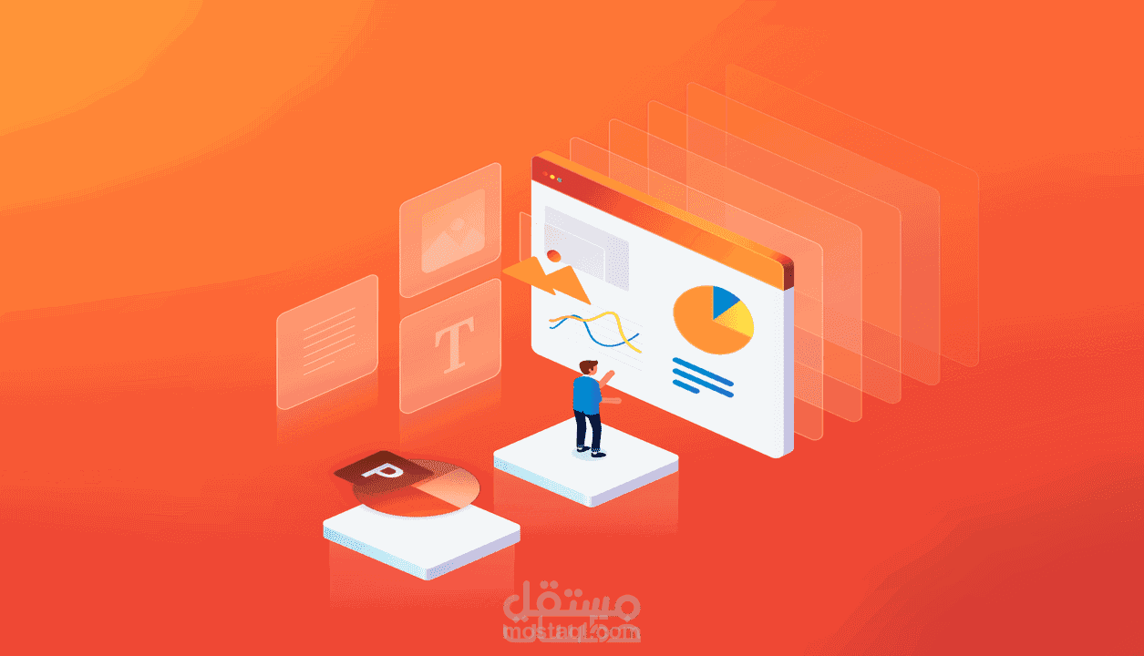 تصميم عروض تقديمية باللغتين العربية والانجليزية باحترافية