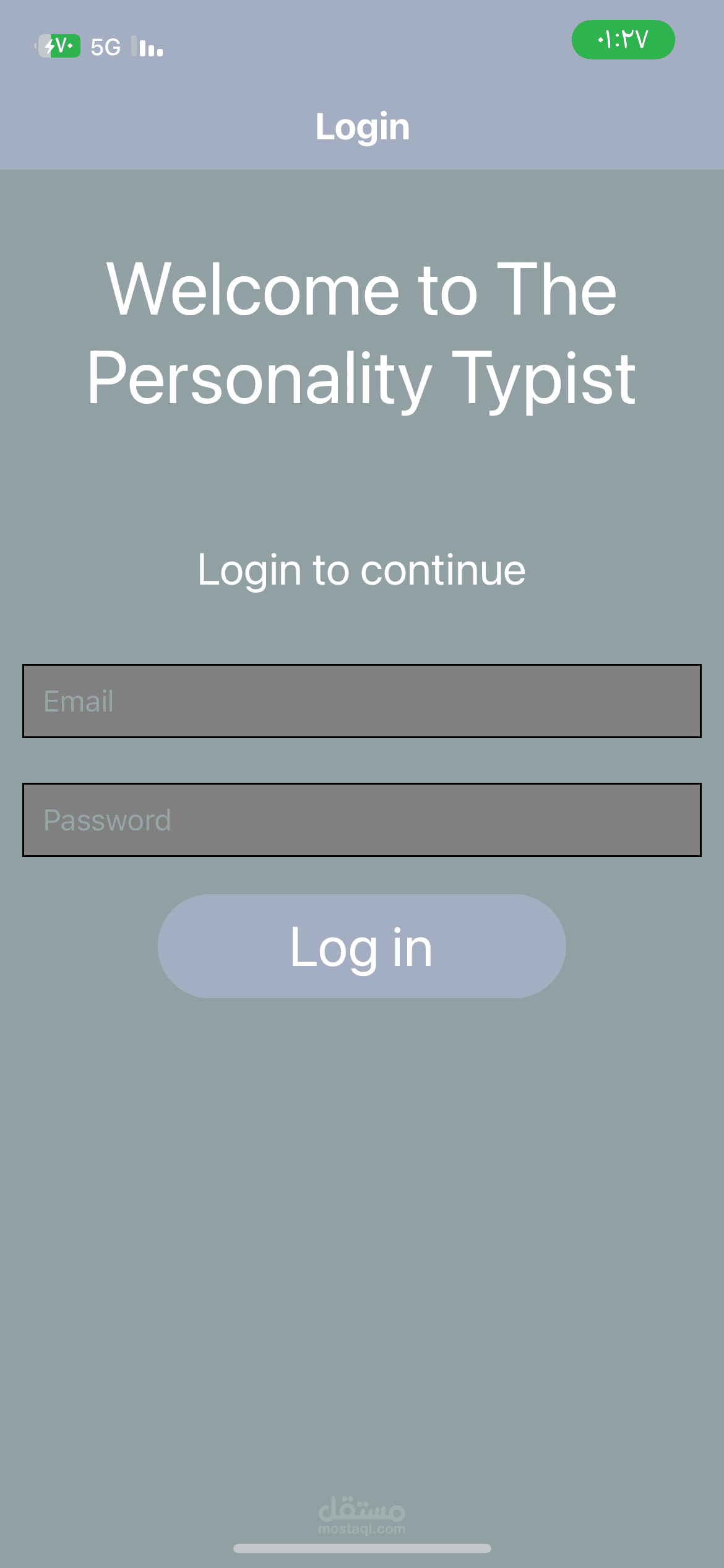 The Personality Typist (React Native)