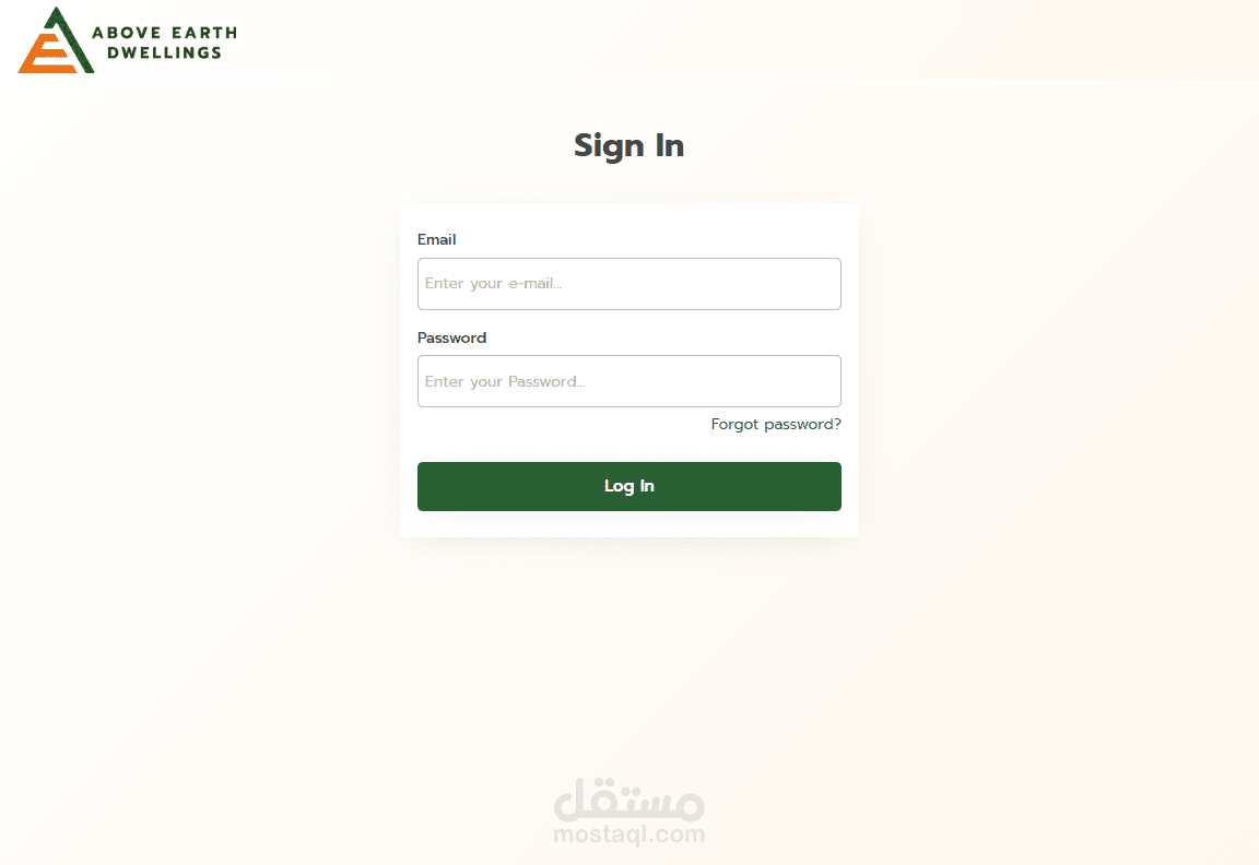 تطبيق ويب لإدارة العقارات