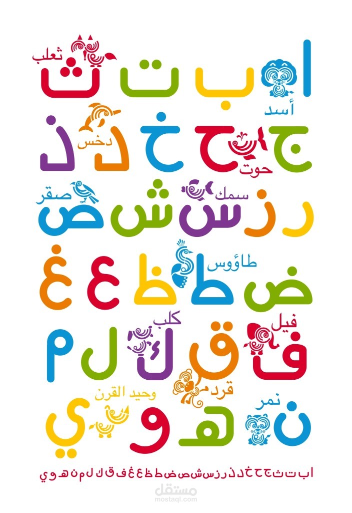 أوراق عمل الحروف