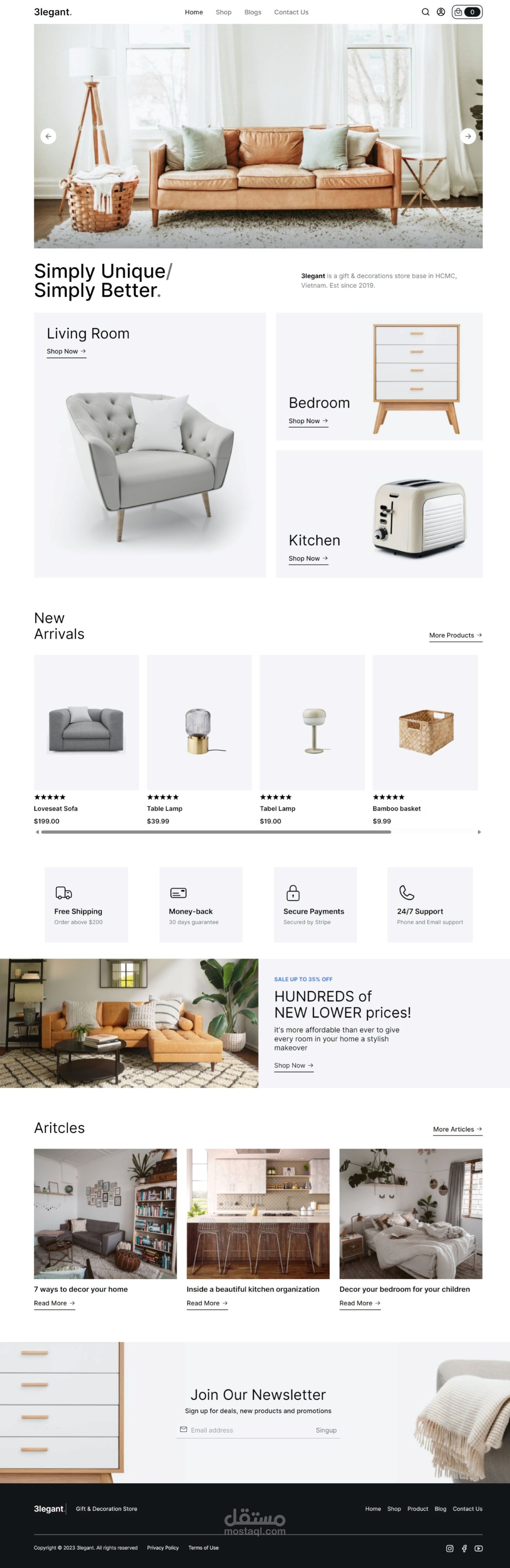 e-commerce website