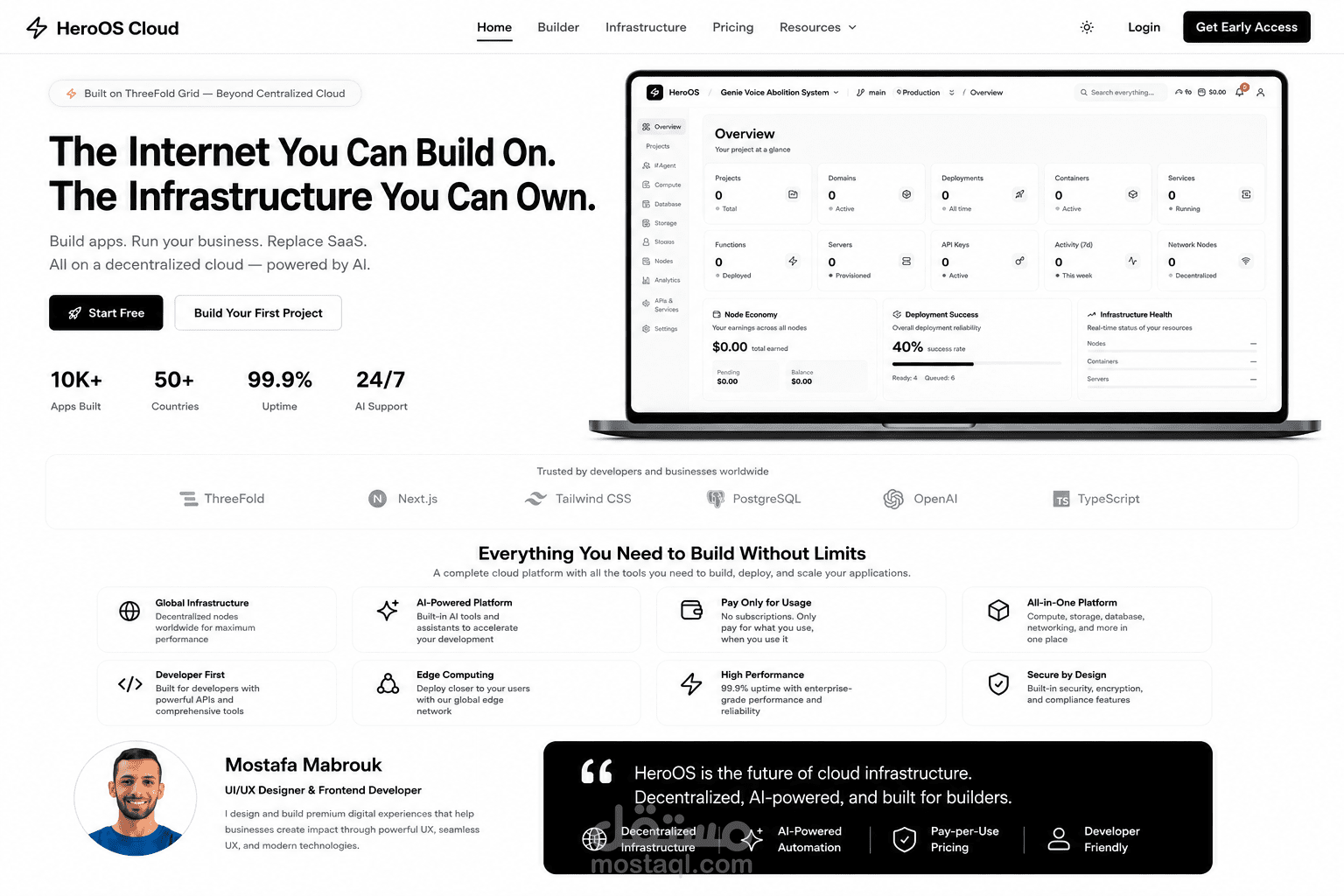 HeroOS Cloud — AI-Powered Decentralized Infrastructure