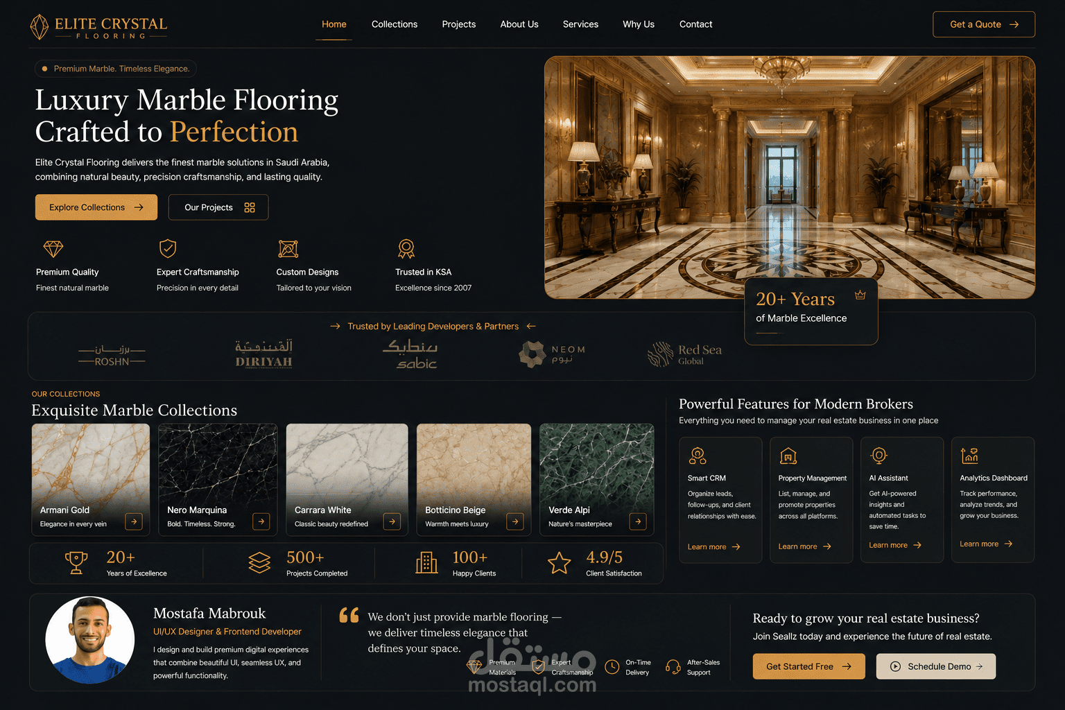 Elite Crystal Flooring — Luxury Marble Brand