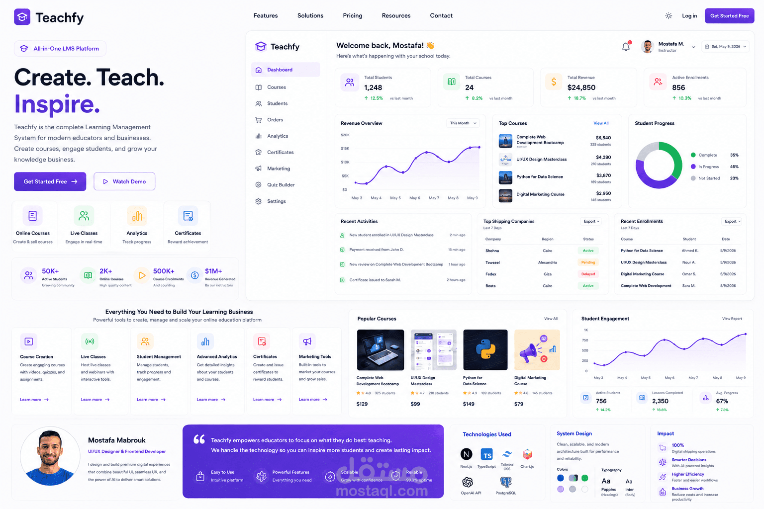 Teachfy — Learning Management System