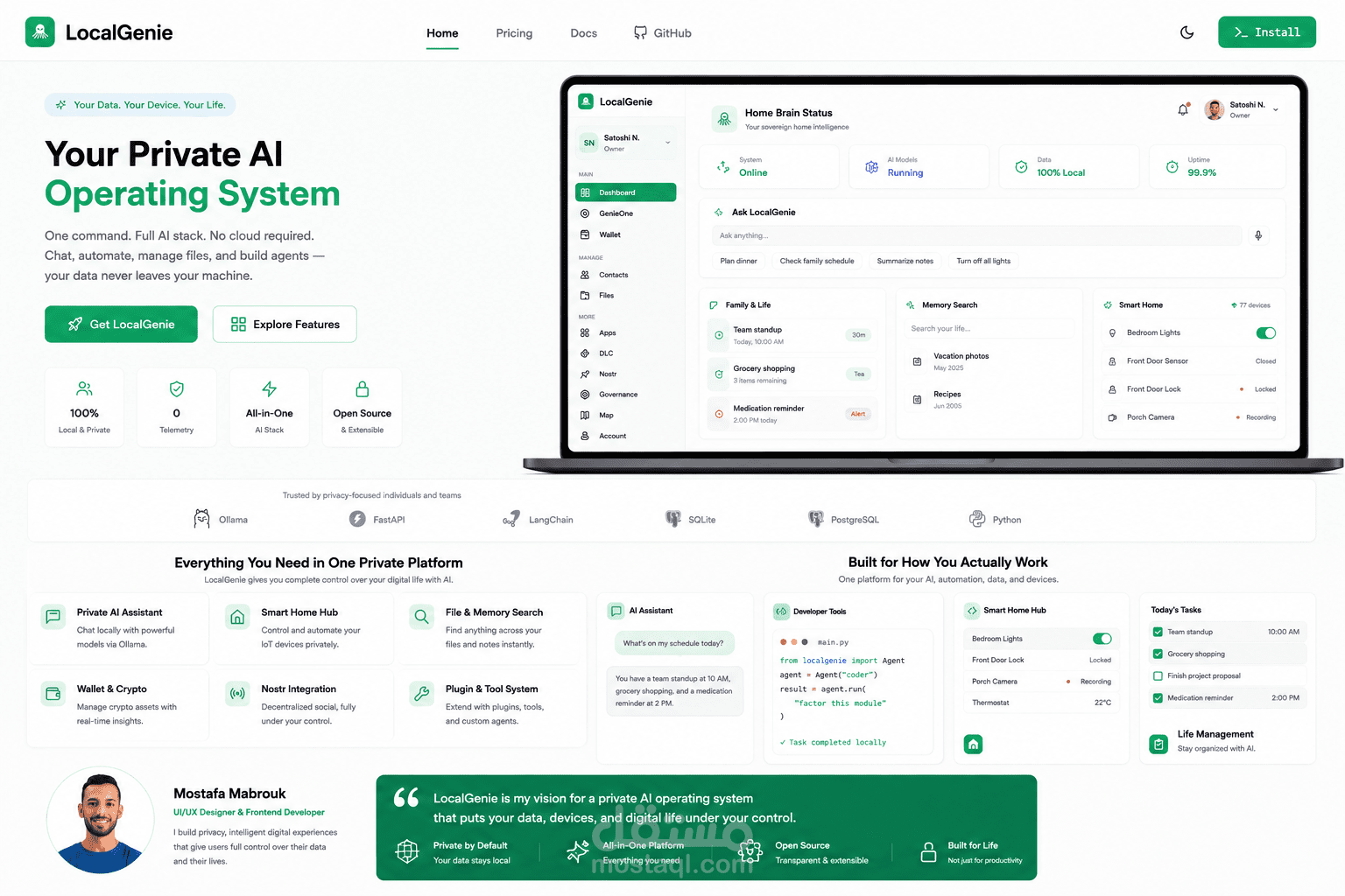 LocalGenie — Private AI Operating System