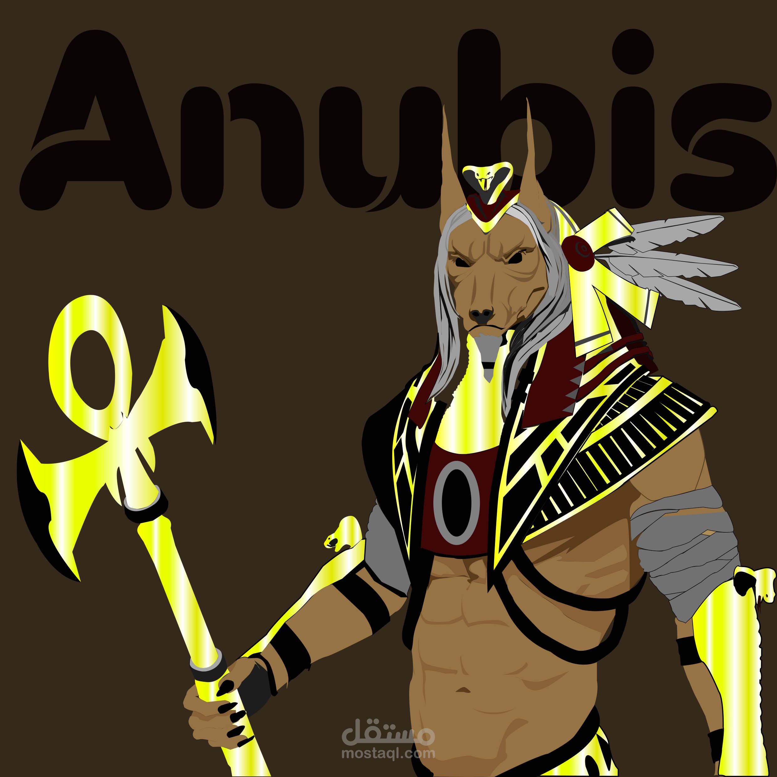 رسم كامل لشخصية فرعونيه