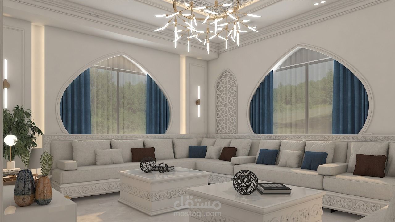 تصميم داخلي لمجلس رجال