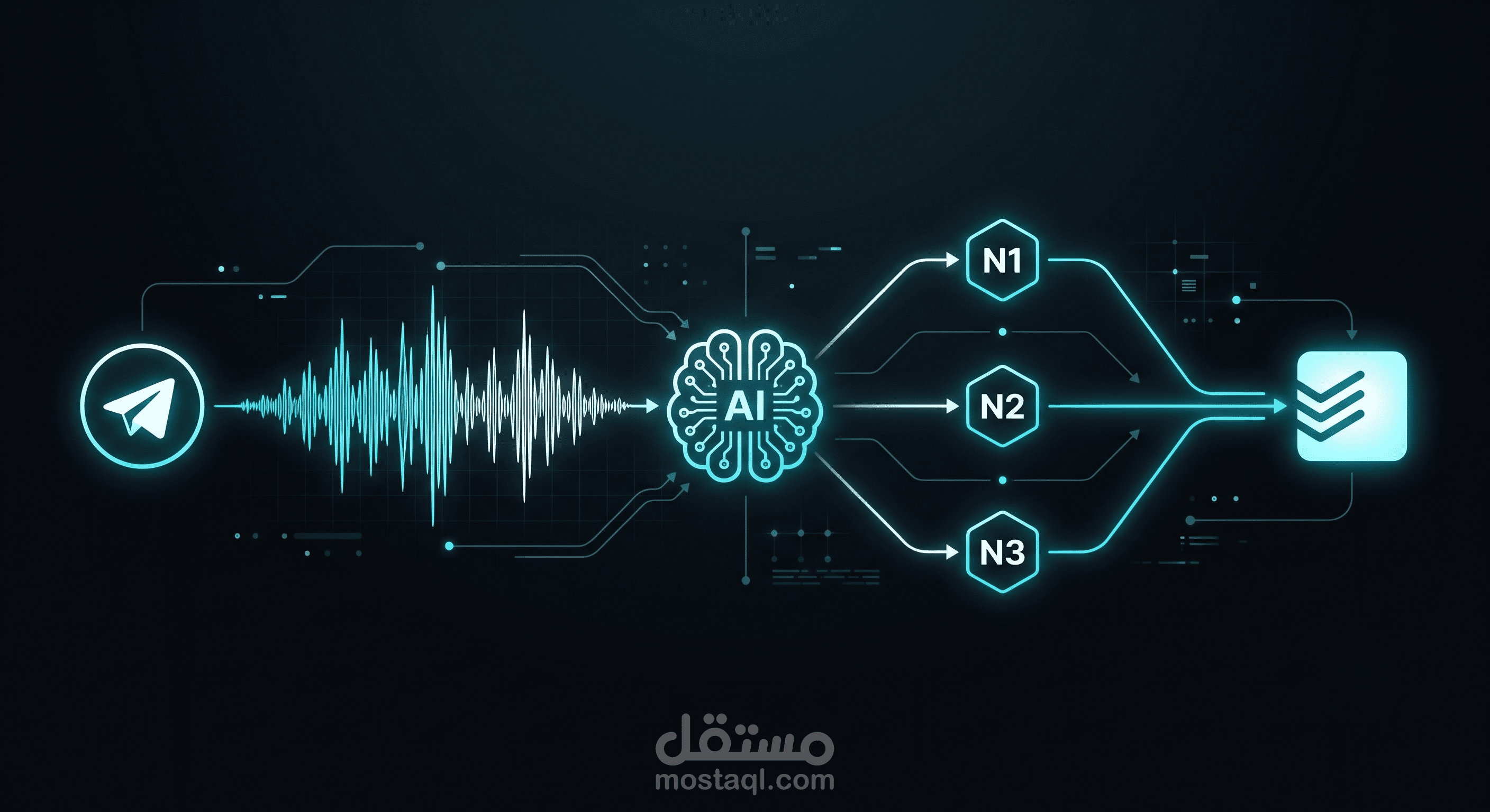 مركز تحكم ذكاء اصطناعي شخصي وكيل لتحويل الصوت إلى مهام مع ذاكرة وتوجيه حسب الأولوية
