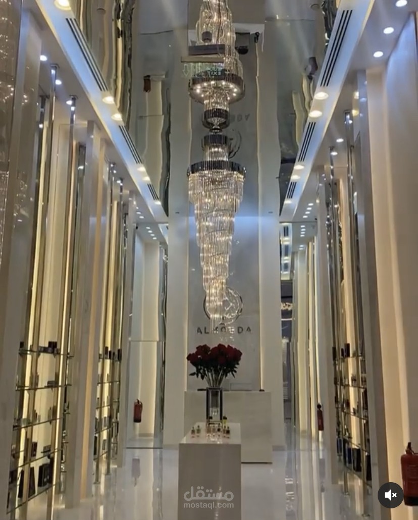 تصميم محل المبدع للعطور في النخيل مول