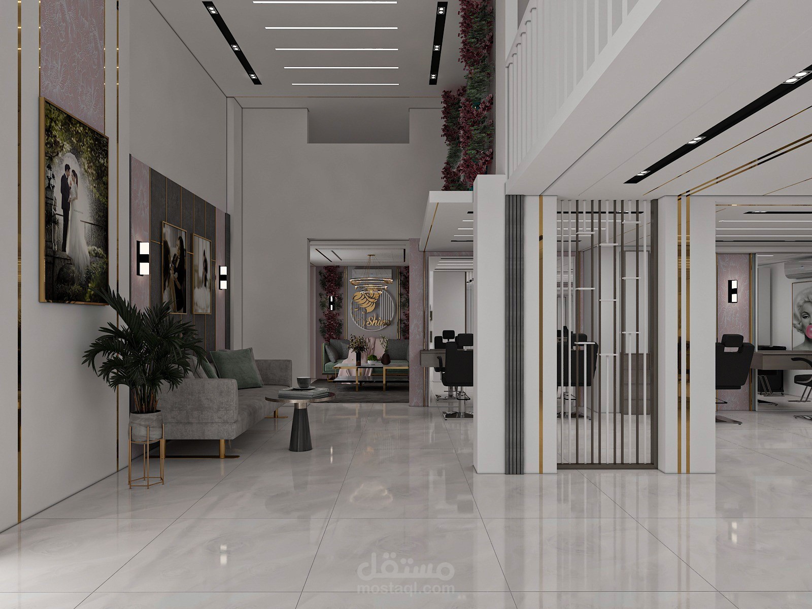 تصميم صالون تجميل