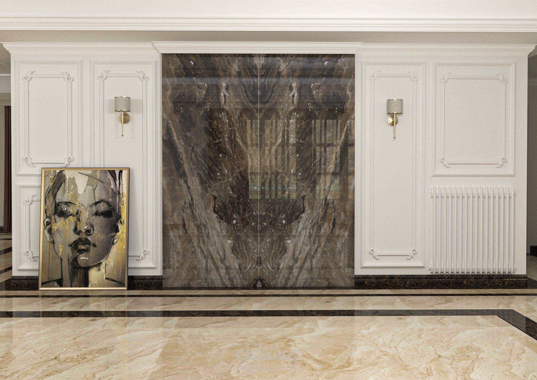 Entrance wall