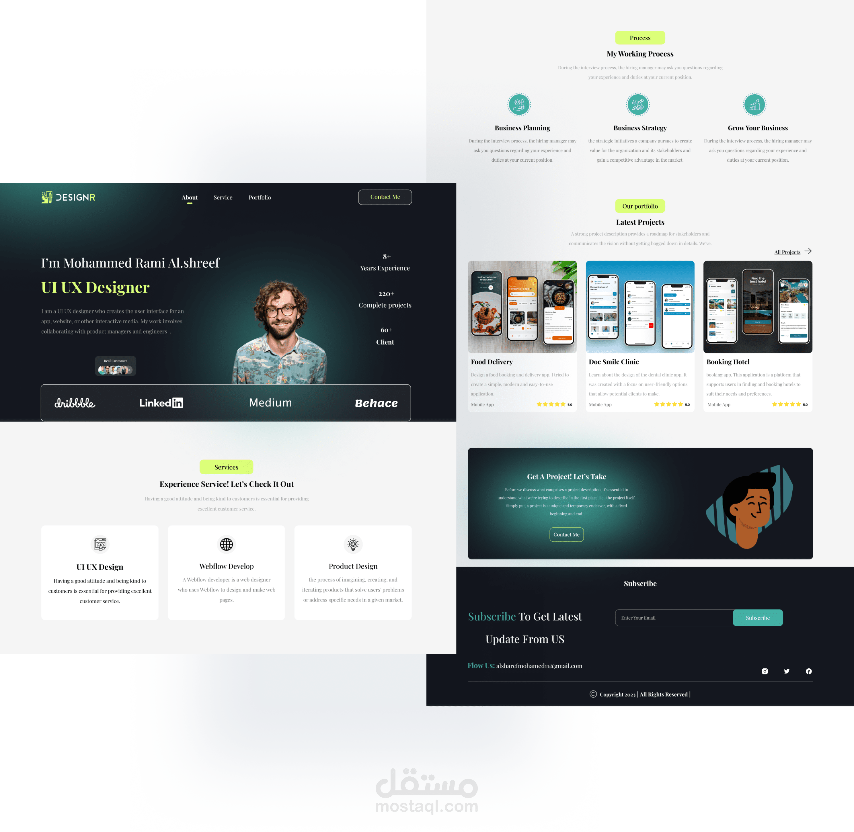 Personal Website - Landing Page