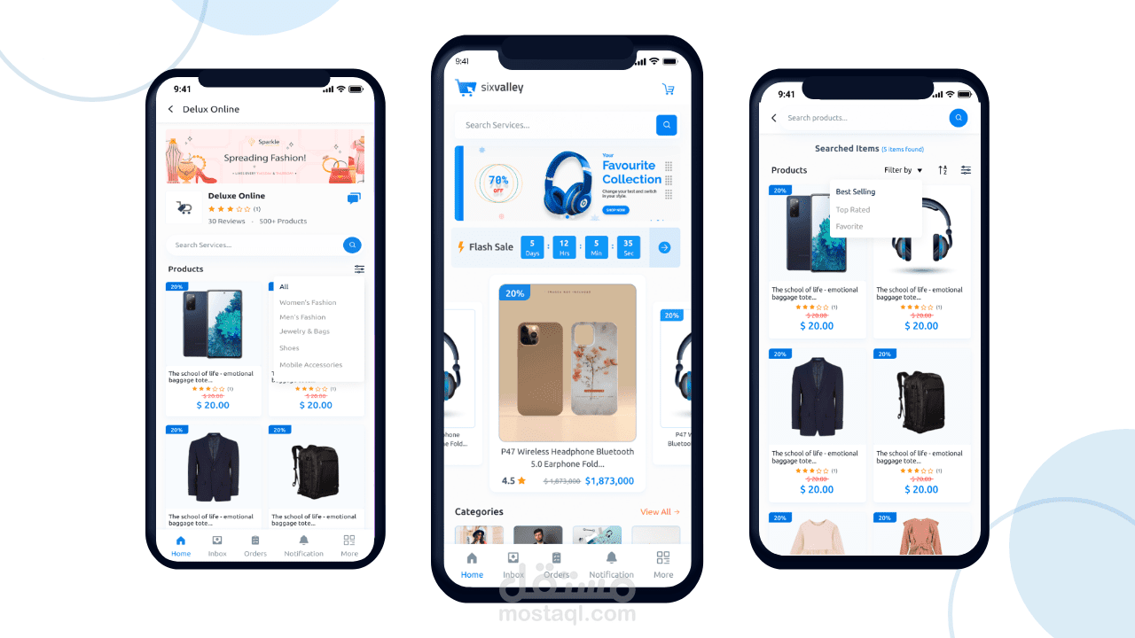 تطبيق تجارة الكترونية يمكن ان يعمل single vendor or multi vendor
