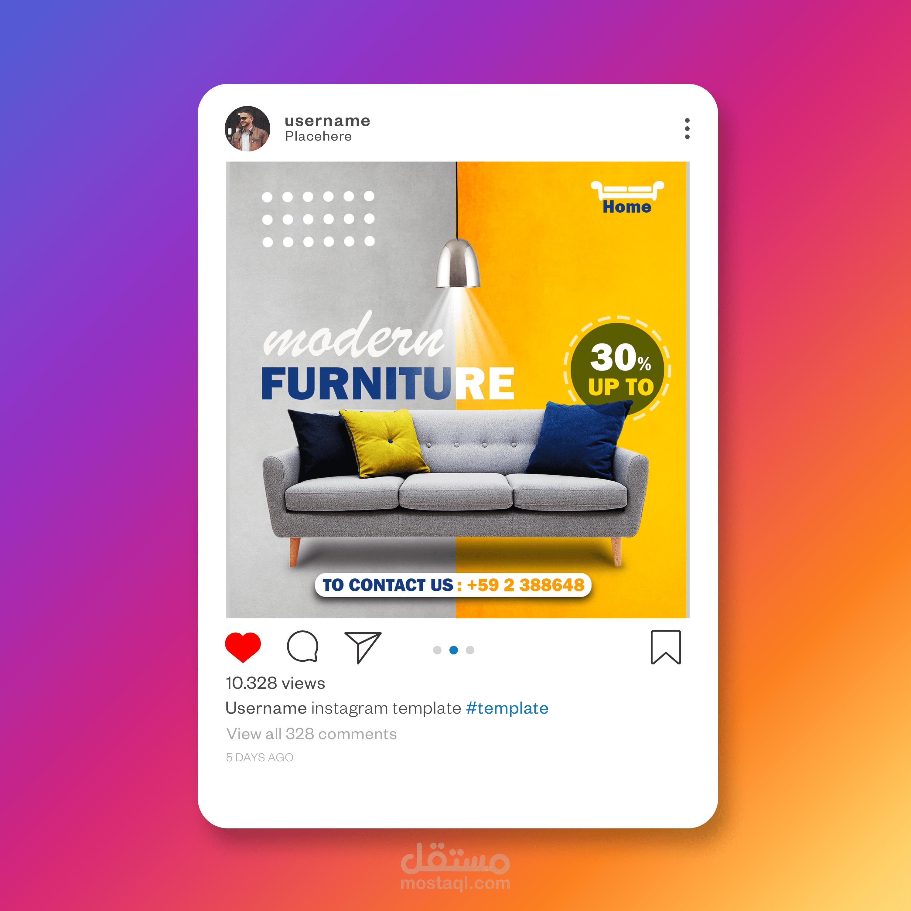 تصميم بوست (instagram)