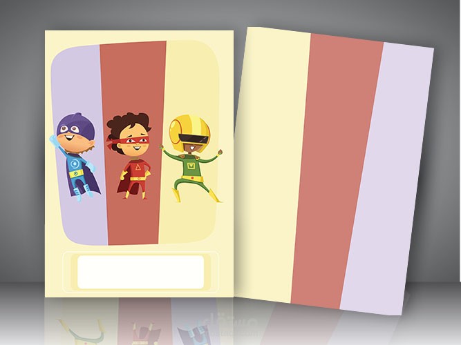 تصميم غلاف دفتر للأطفال