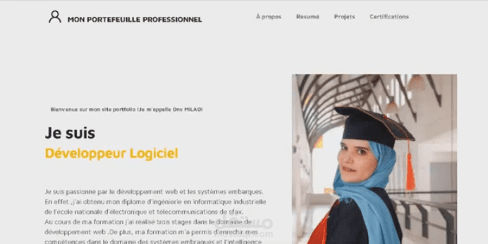 موقع portfolio