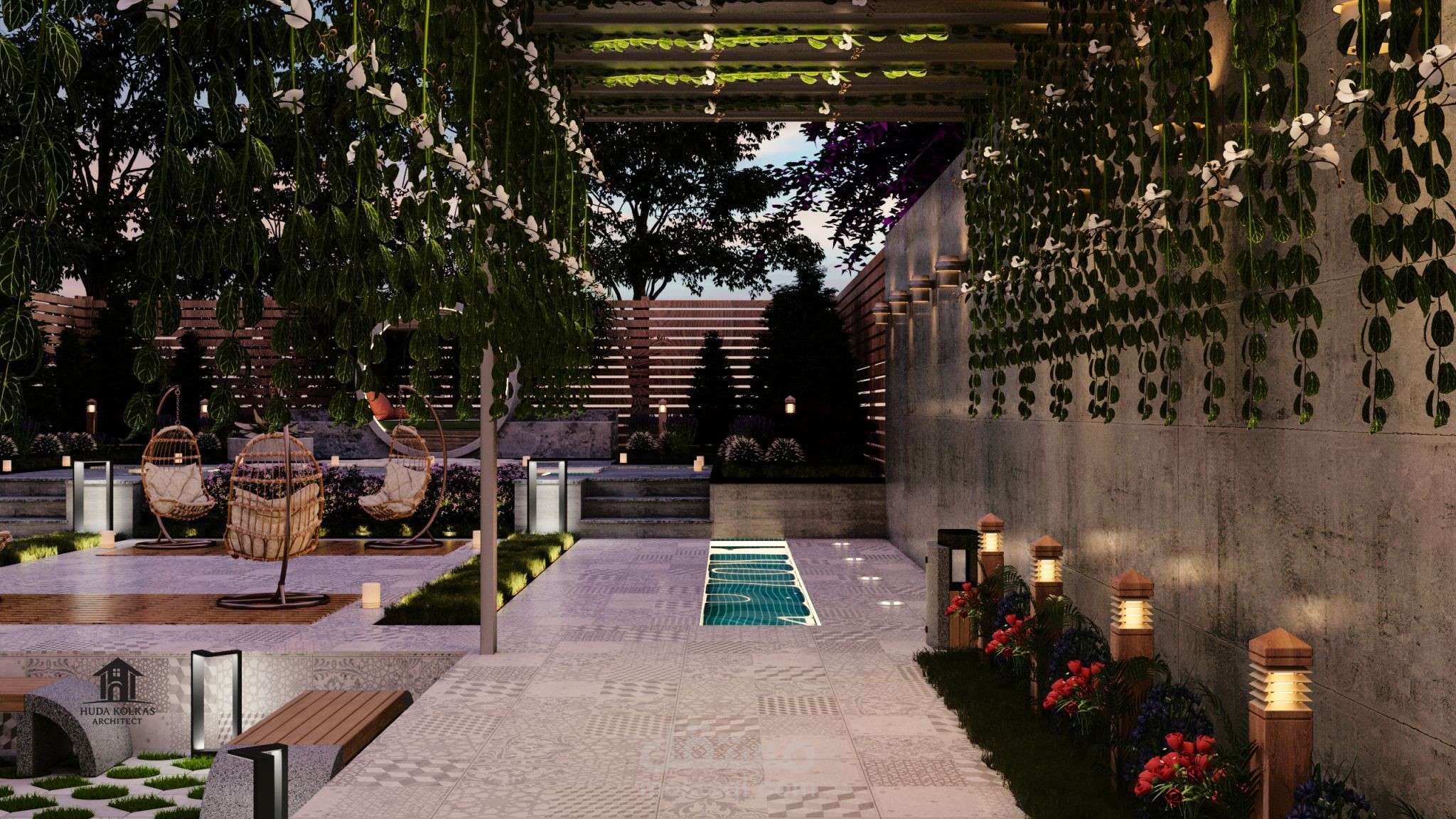 Modern landscape design project